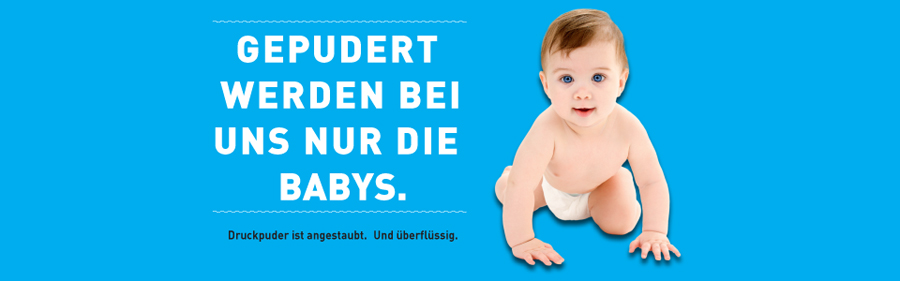 Gepudert Babys