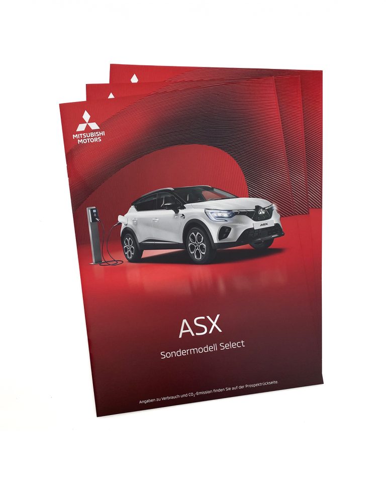 Prospekt Mitsubishi ASX Select mit Relieflack